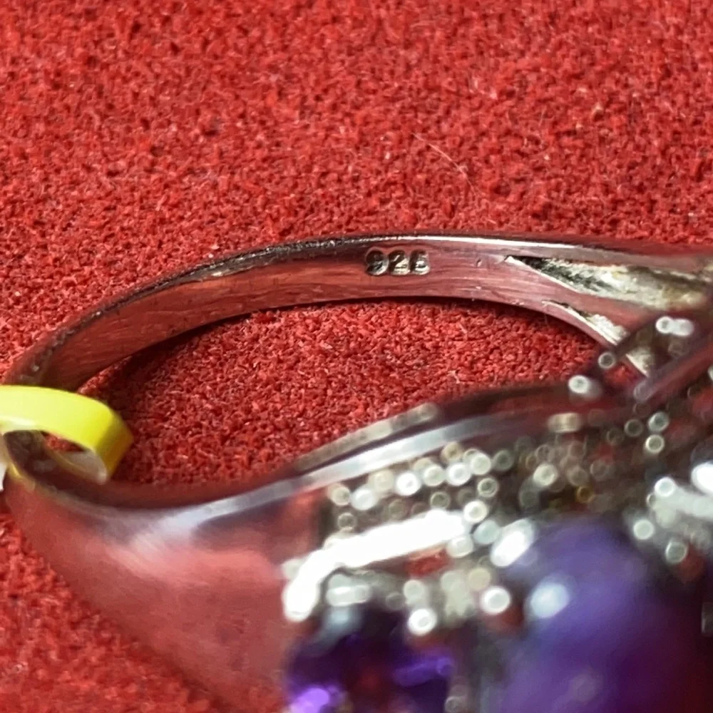 Solid Sterling Silver 925 Ring 9.5 Costume Jewelry Goth